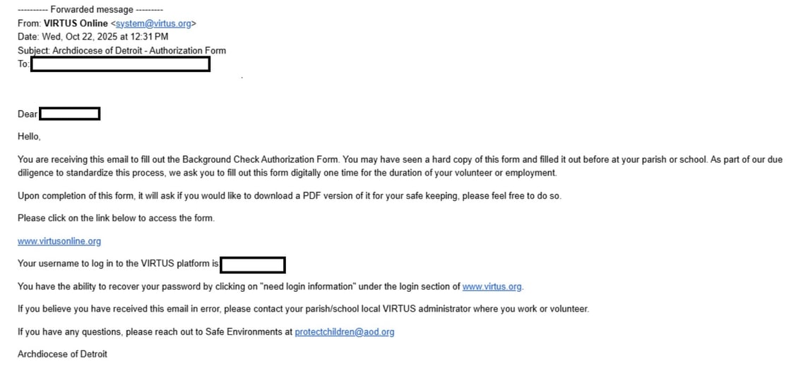 Background Check Form